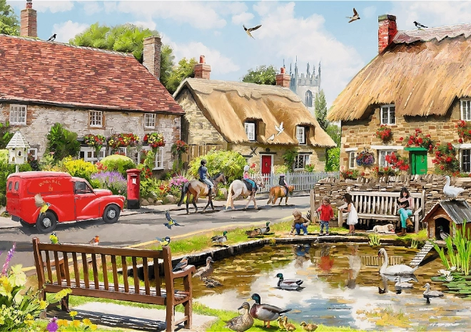 TREFL Puzzle Premium Plus Tea Time: Summer in the Countryside 1000 pieces