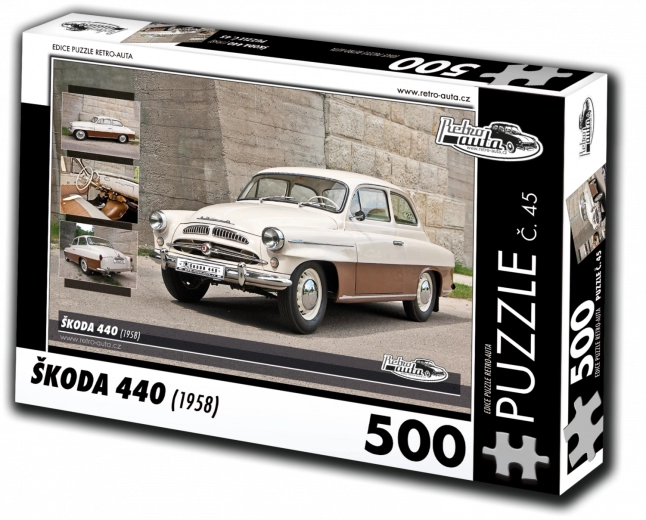 RETRO-CARS Puzzle Škoda 440 – 500 pieces