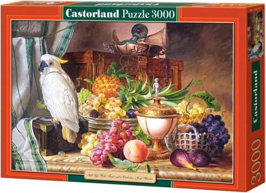 Puzzle 3000 darabos Csendélet papagájjal, Josef Schuster