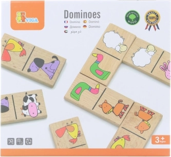 Wooden Domino - Domestic Animals