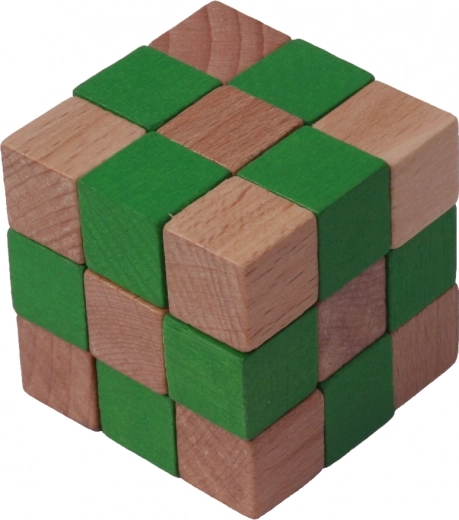 Wooden Puzzle Cube Orange