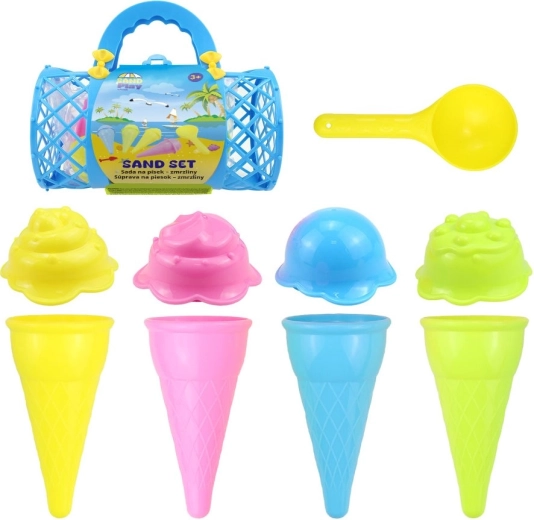 Moules en forme de glace : 4 cornets et 4 boules