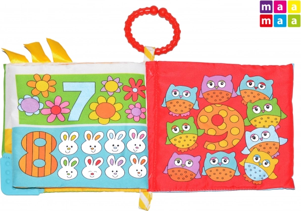 Livre en tissu pour bébés 15 × 15 cm