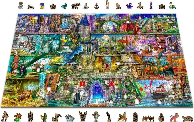 Fantazijní umělecká scéna plná detailů