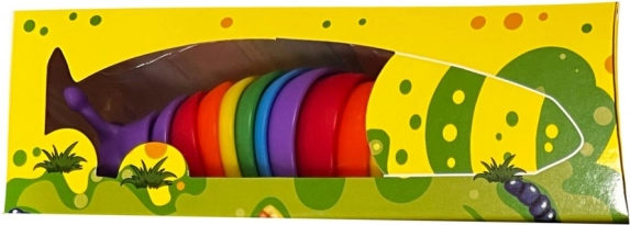 Colorful Anti-stress Caterpillar 18 cm