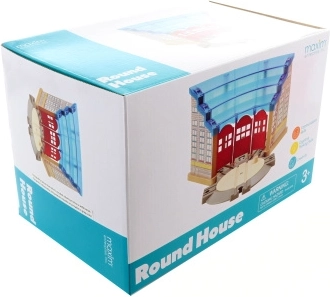 Maxim-depot med drejeskive til tre lokomotiver