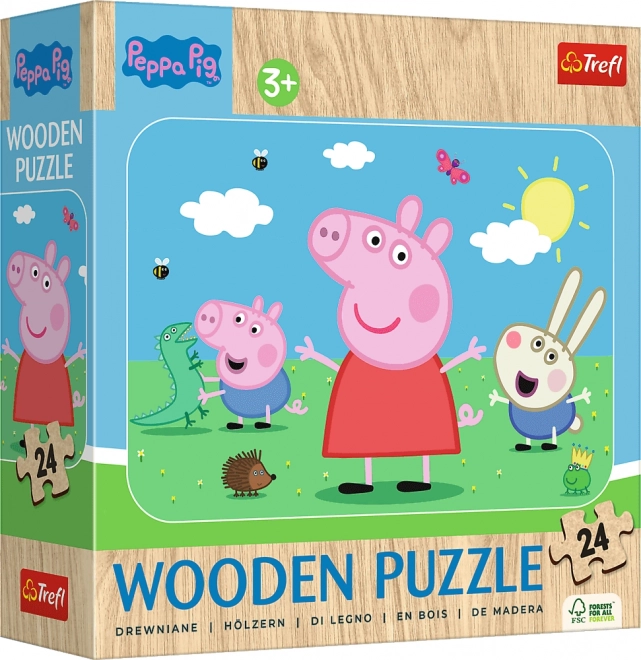 Wooden puzzle PEPPA PIG 24 pieces