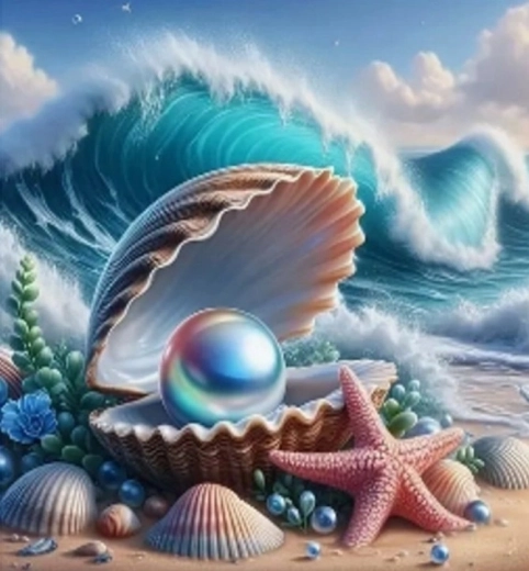 Diamond Mosaic - Seashell Shore