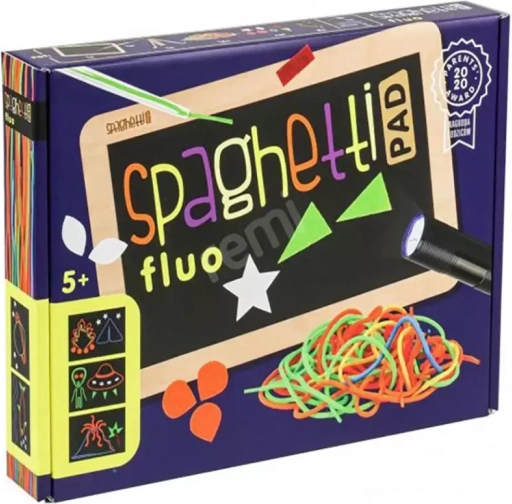 Creatieve set Spaghetti Fluo – fluorescerende koorden en lichttablet