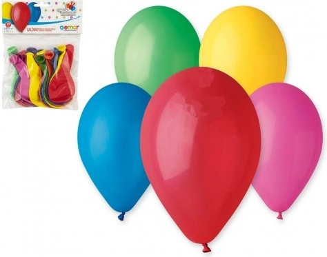 Sæt med pastelfarvede oppustelige balloner 26 cm (15 stk.)