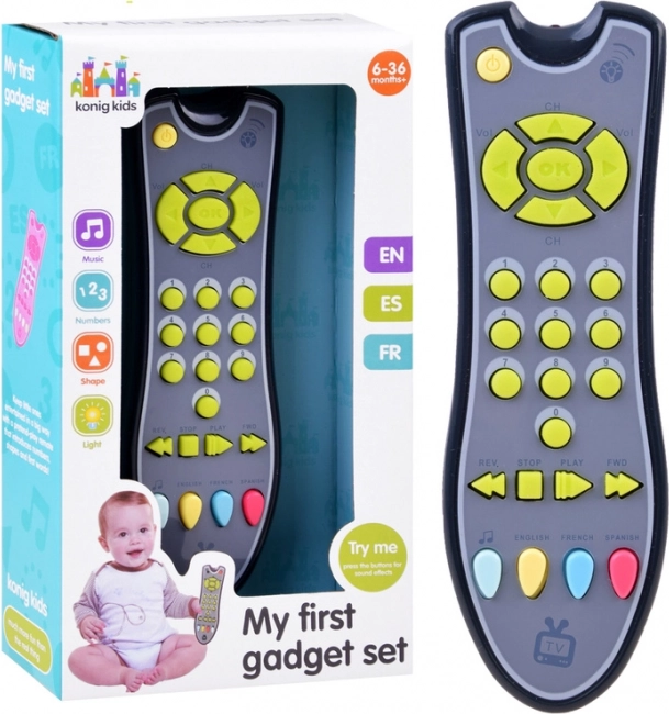 Interaktive Kinder-TV-Fernbedienung – Gelb