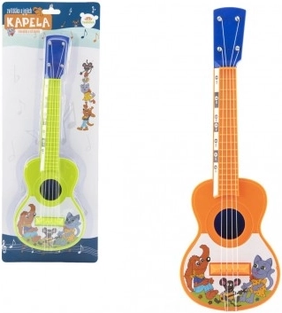 Ukulélé en plastique avec animaux 40 cm avec médiator