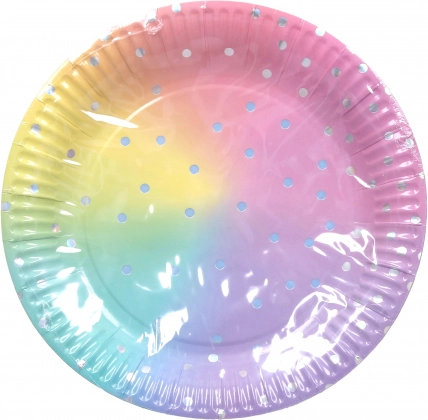 Paper Party Plates Pastel 23 cm