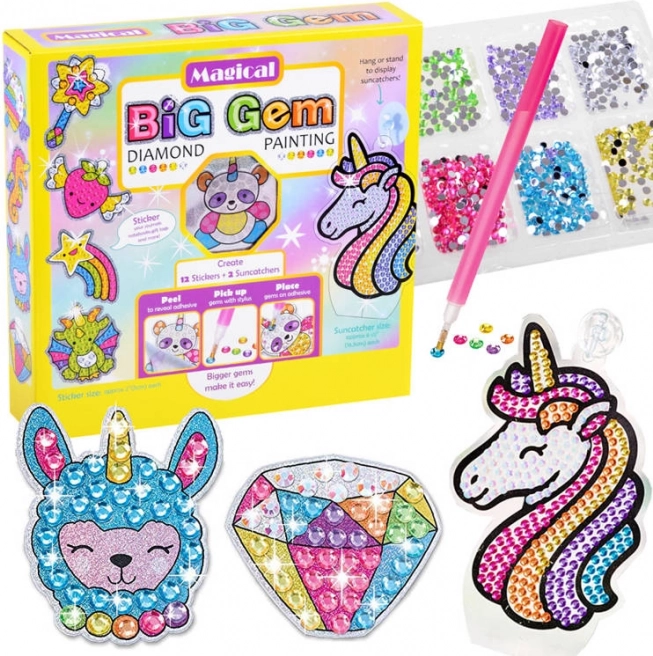 Kreativni set za dijamantno slikanje MAGICAL BIG GEM