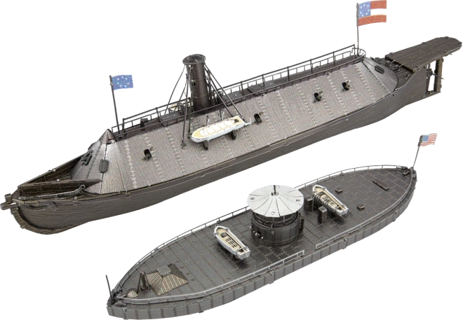 Metal 3D Puzzle METAL EARTH Monitor & Merrimack (ICONX)