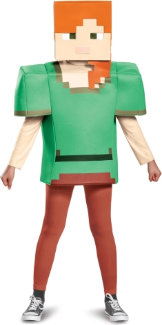 Kostium Minecraft Alex dla dzieci 7–8 lat