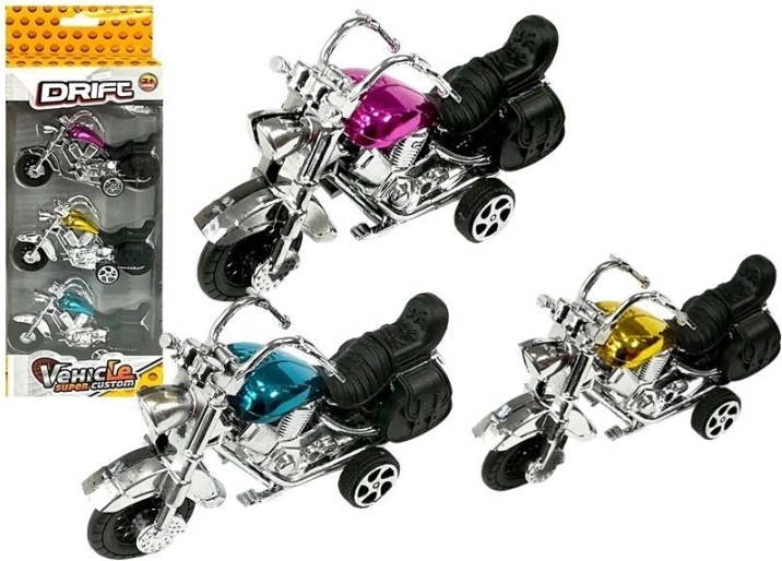 Sada motocyklov 3 ks na zotrvačník