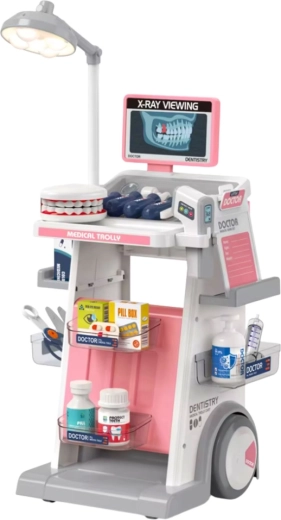 Realistic mobile dentist’s office on wheels