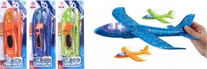 Launcher Airplane with Light-Up Effects 34 cm
