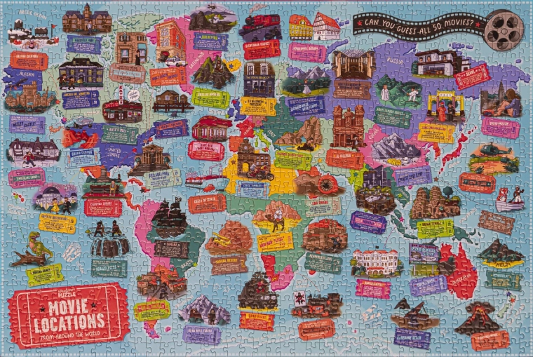 Professor Puzzle Movie Locations 1000 Pieces Puzzle