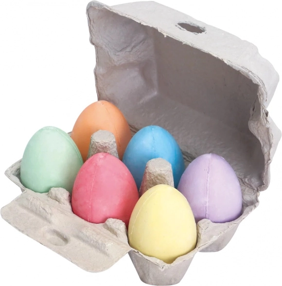 Set van eivormige pastelkrijtjes van Bigjigs Toys