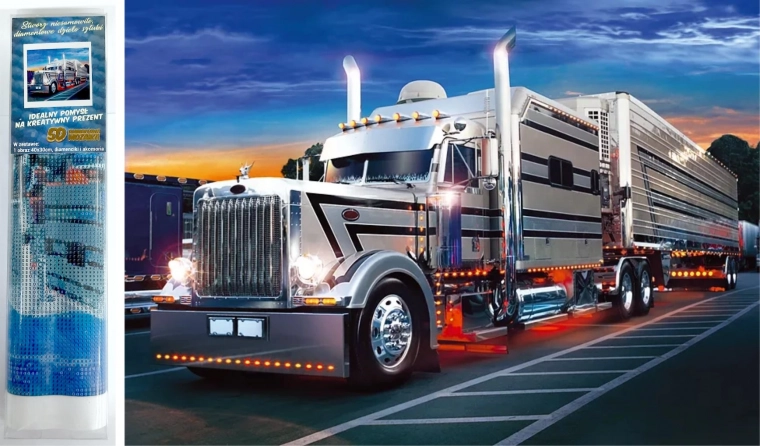 Norimpex Diamond Painting Silver Truck 30x40 cm