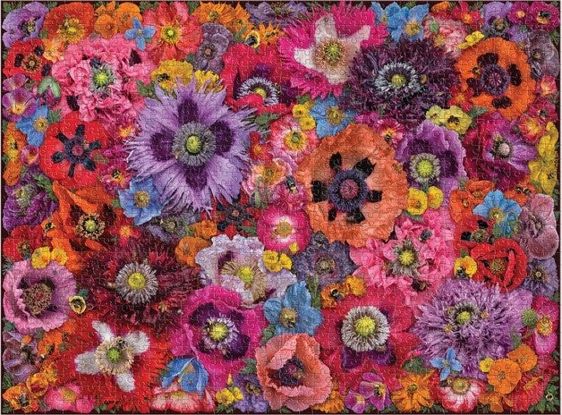 Galison puzzle Bees among poppy blossoms – 1000 pieces
