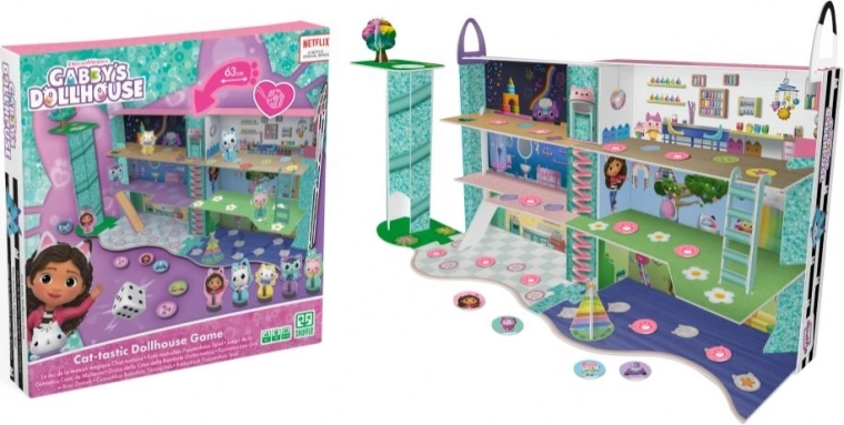 3D brætspil Gabbys kattedyrhjem