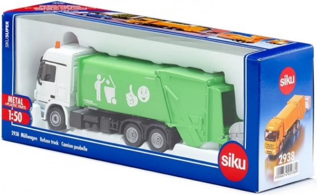 Garbage truck with waste container