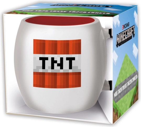 Minecraft kerámia bögre földgömbbel