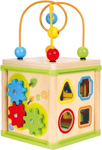 Wooden Activity Cube 5-in-1 BINO