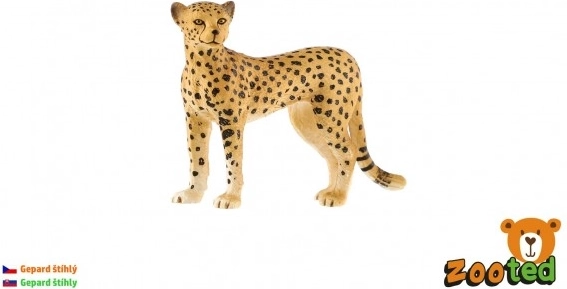 Figurine de guépard élancé 8 cm – modèle plastique réaliste