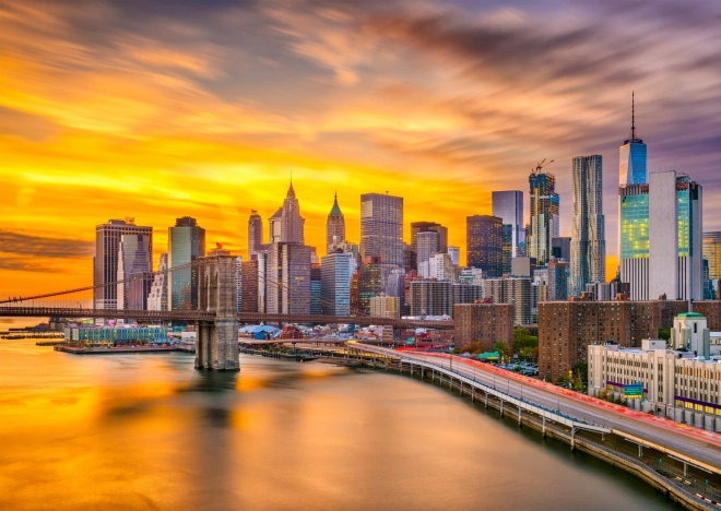 ENJOY puzzle New York at dusk, USA – 1000 pieces