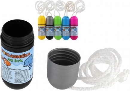 Waterdichte halsketting met koord in 5 kleuren, plastic