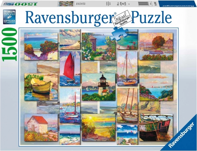 RAVENSBURGER COASTAL COLLAGE Puzzle, 1500 pieces