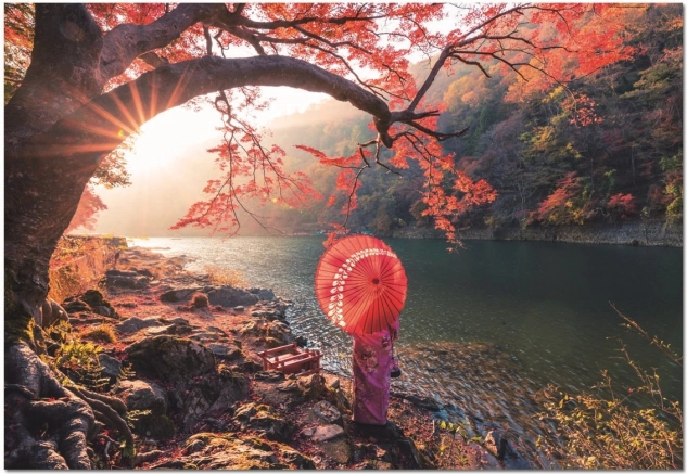 Educa puzzle Sunrise at the Katsura River, Japan 1000 pieces