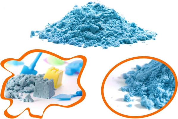 Magical kinetic sand for kids 1 kg – Blue