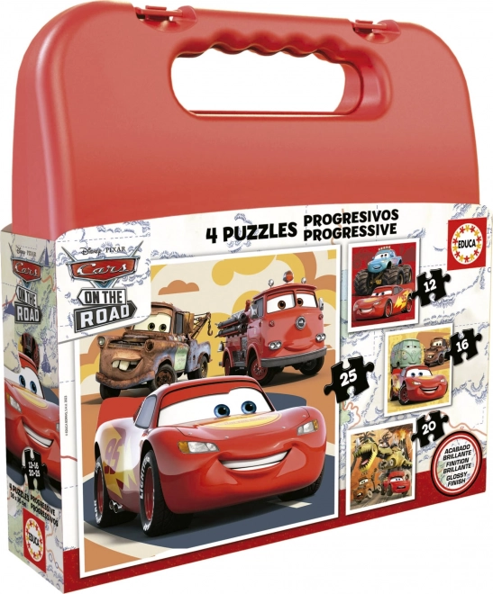 Educa Puzzle Carrying Case Cars 4in1