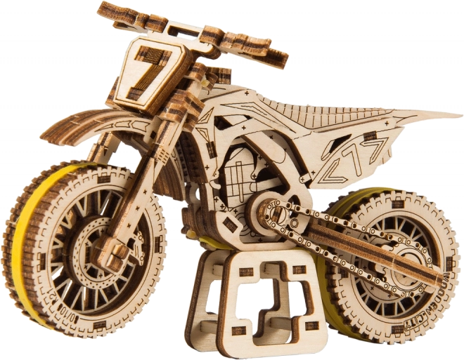 Wooden 3D Puzzle Motorcycle MotoCross WOODEN CITY (88 parts)