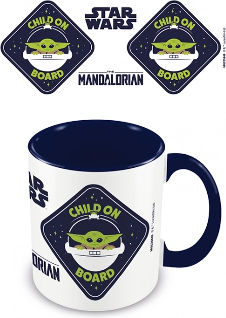 Colorful MANDALORIAN 'Child on Board' Mug 315 ml