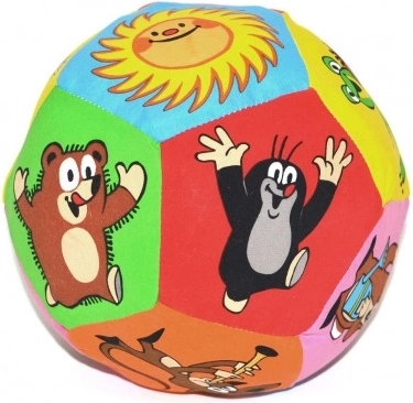Textile Ball with Little Mole Motif 15 cm