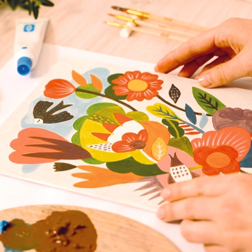 Pittura facile e divertente seguendo i modelli