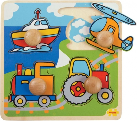 Puzzle a incastro trasporti