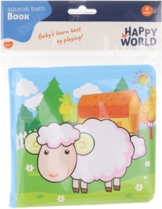 Livre en tissu doux pour les tout-petits – Monde heureux