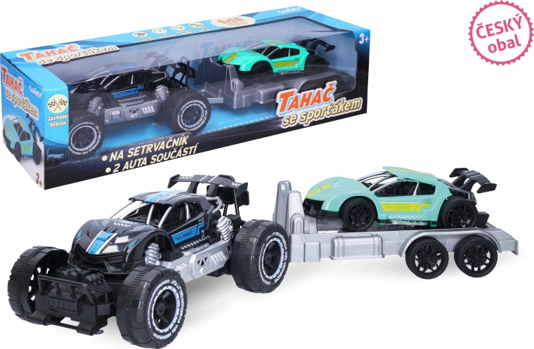 Truck with passenger car 45 cm with flywheel