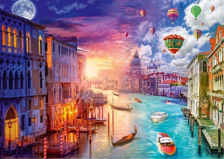 Puzzle Day and Night: Venice 1000 Pieces