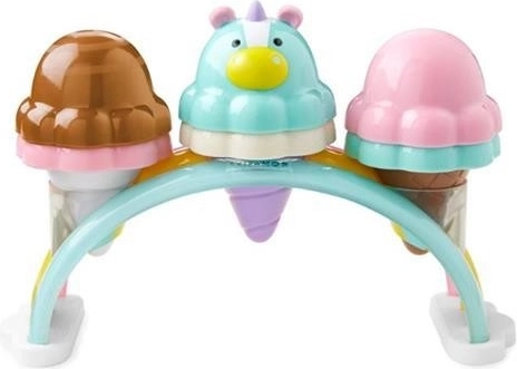 Ice cream set for kids with unicorn – 10-piece, color-changing