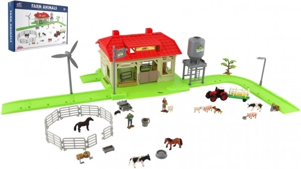 Home Farm Set with Animals and Tractor