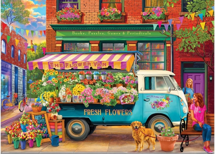 EUROGRAPHICS Puzzle Flower Van 1000 pieces
