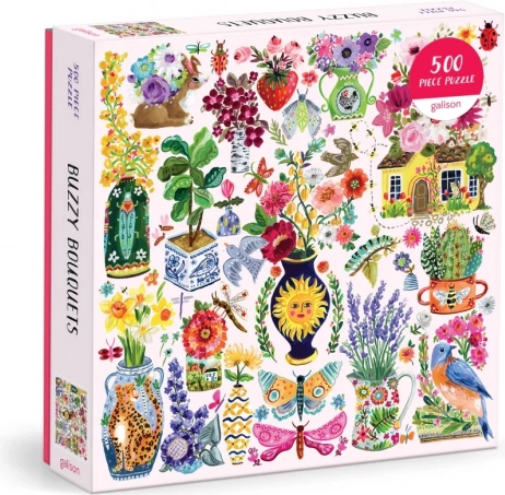 Galison puzzle Flowers Full of Life 500 pieces